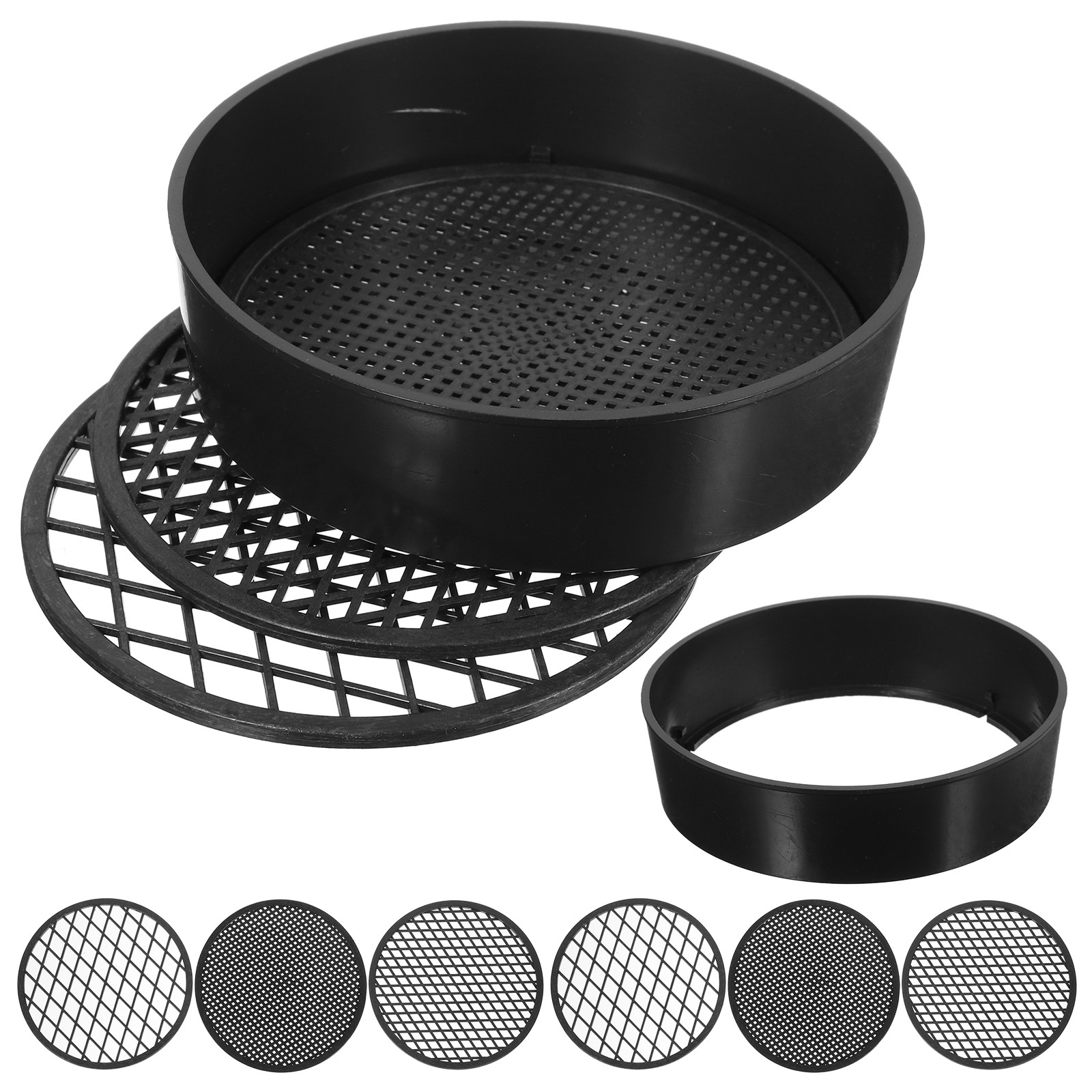 Garden Sieve Soil - 3 Conjuntos de Peneiras Manuais de