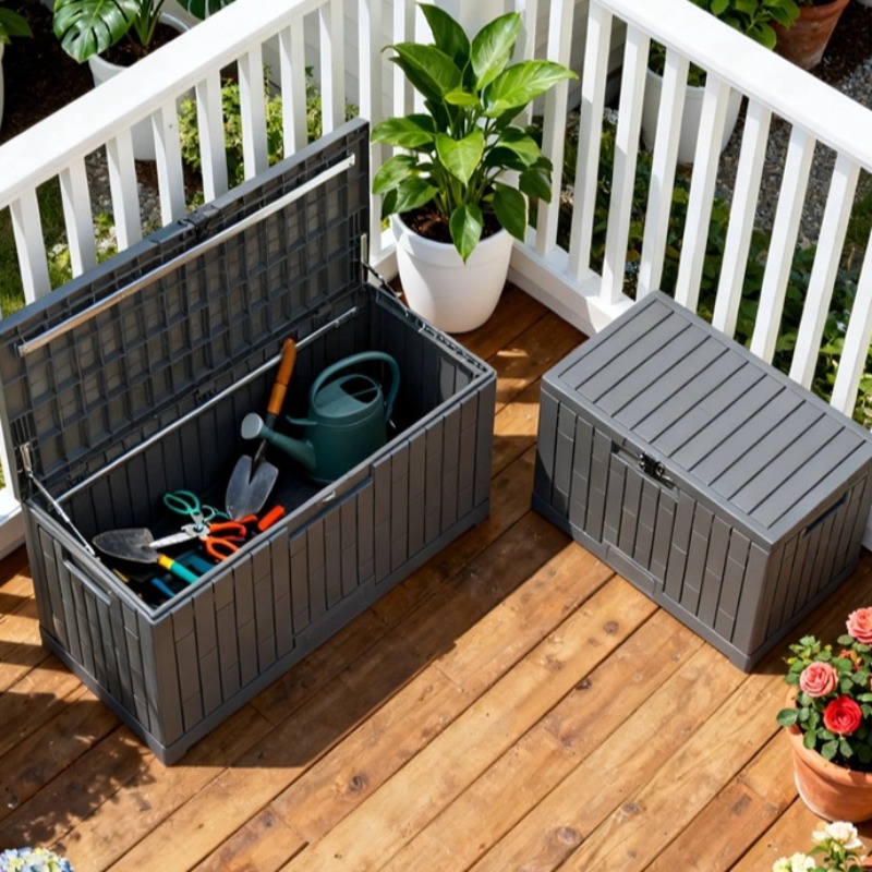 Gardening Tools In Store - Caixa de armazenamento impermeável para pátio/jardim,