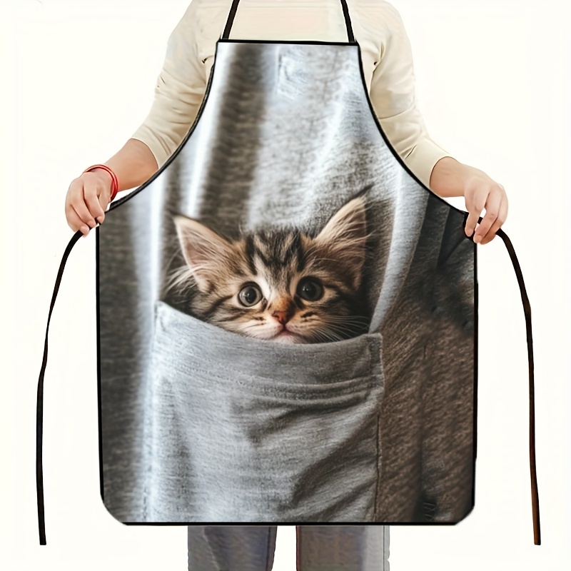 Gardening Tools Women - Avental com estampa de gatinho fofo,