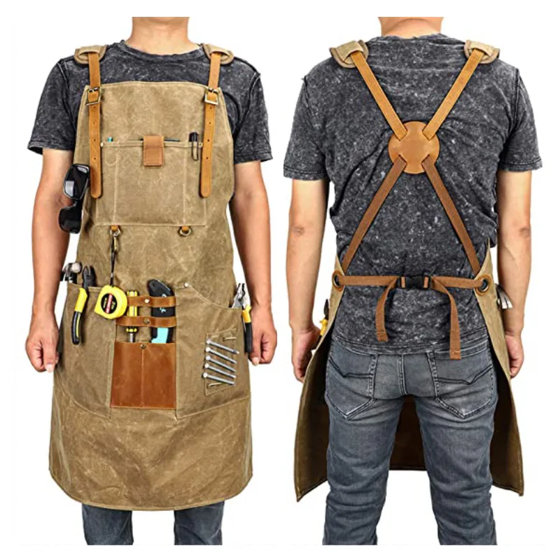 Gardening Tools Logo - Avental de lona à prova dwaterproof