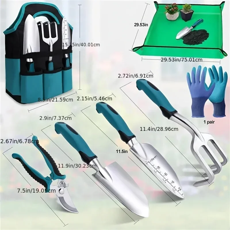 Conjunto de 7 Ferramentas Manu - Gardening Tools Set Gift avaliação e preço