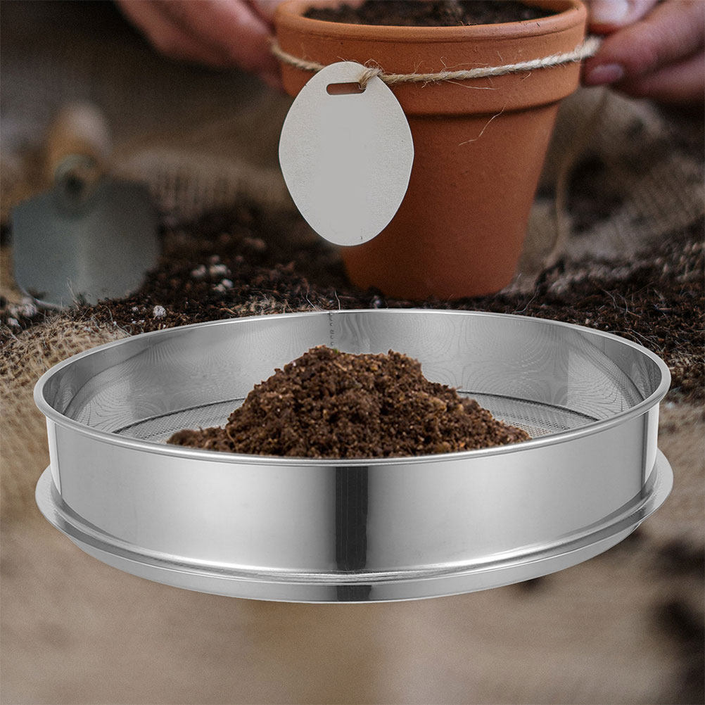 Peneira de Malha de Aço Inoxid - Garden Sieve Soil avaliação e preço