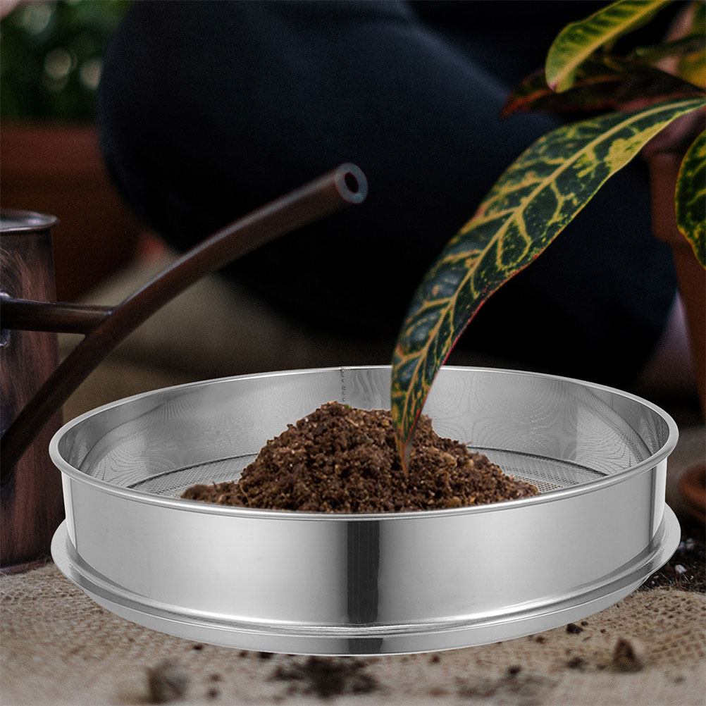 Peneira de Malha de Aço Inoxid - Garden Sieve Soil avaliação e preço