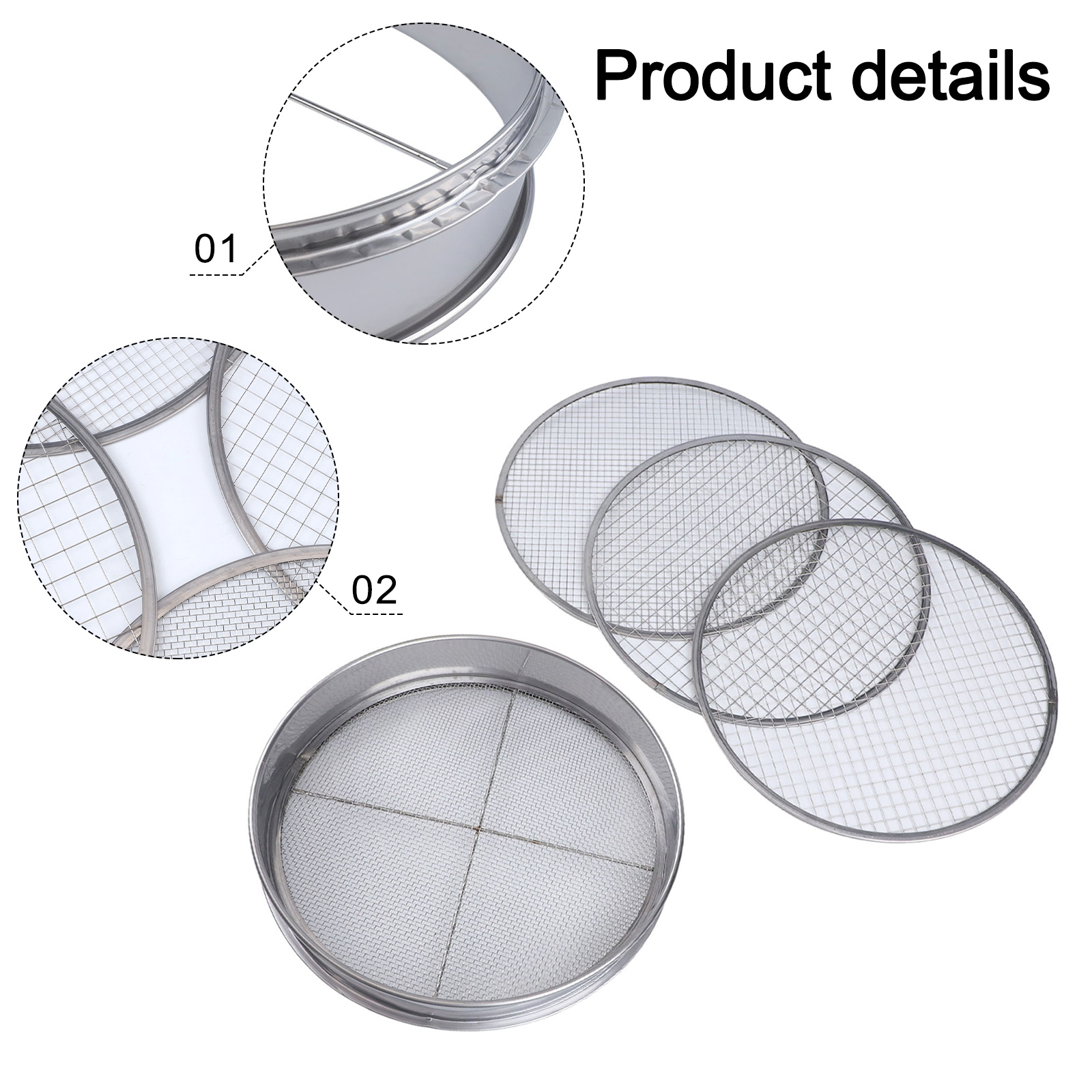 Peneira de jardim com 4 inserç - Garden Sieve Soil avaliação e preço