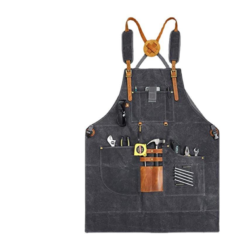 Avental de lona masculino mult - Gardening Tools Logo avaliação e preço