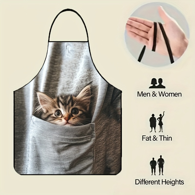 Avental com estampa de gatinho - Gardening Tools Women avaliação e preço