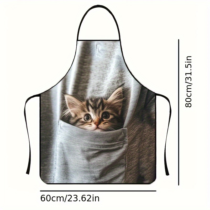 Avental com estampa de gatinho - Gardening Tools Women avaliação e preço