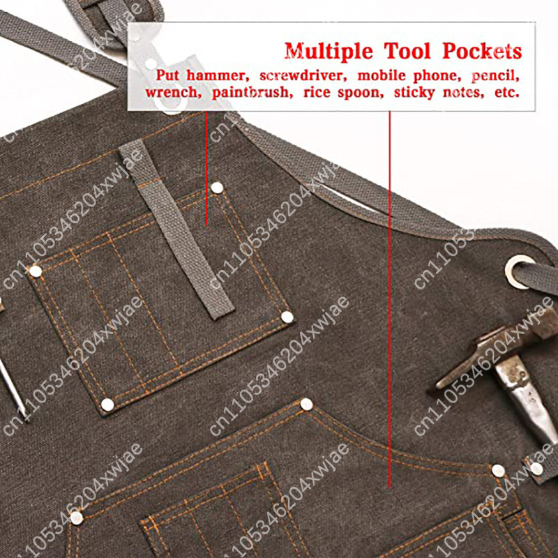 Avental de lona resistente com - Gardening Tools Logo avaliação e preço