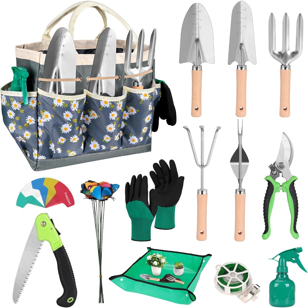 Conjunto Completo de 62 Peças  - Gardening Tools Set Gift avaliação e preço