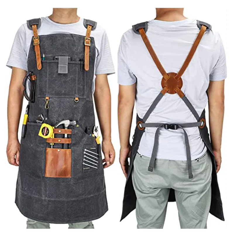 Avental de lona à prova dwater - Gardening Tools Logo avaliação e preço